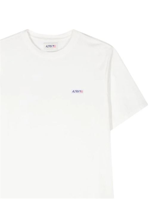 White cotton soft t-shirt Autry | TSPM502WAPPAREL WHITE